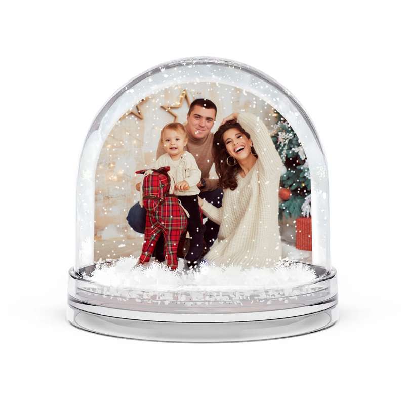 Χιονόμπαλα με Φωτογραφία - Οικογένεια