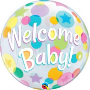 22" Μπαλόνι Bubble Welcome Baby