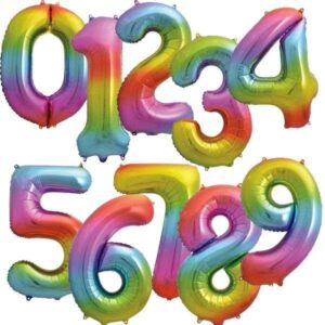 Μπαλόνια Αριθμοί Rainbow 76cm - 30"