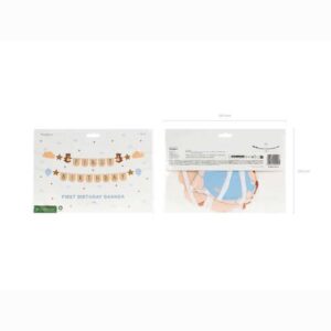 Μπάνερ 1st Birthday με αρκουδάκια 2.55m - Image 3