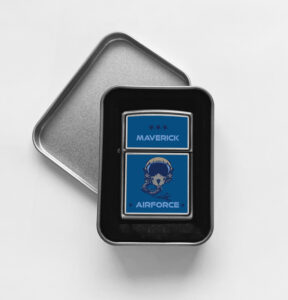 Αναπτήρας Μεταλλικός Τύπου Zippo - Airforce - Image 2