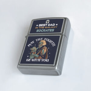 Αναπτήρας Μεταλλικός Τύπου Zippo - Best DAD In The Galaxy