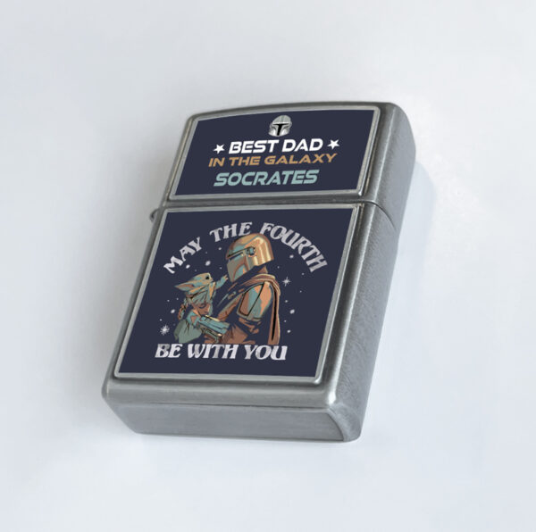 Αναπτήρας Μεταλλικός Τύπου Zippo - Best DAD In The Galaxy