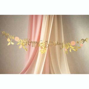 Γιρλάντα Happy Birthday Με Λουλούδια 130 εκ - Image 3
