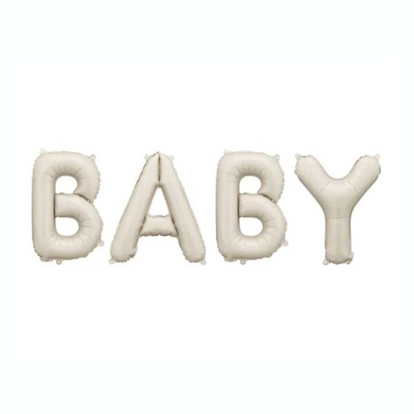 55" Μπαλόνι φράση 'Baby'  - Μπεζ