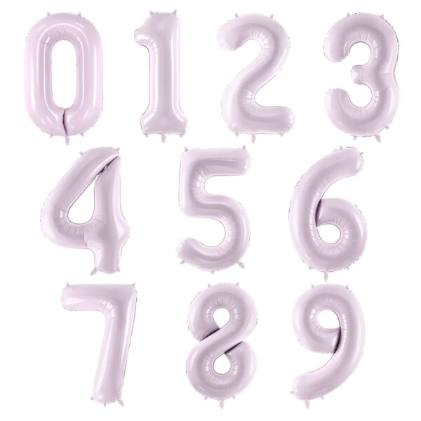 Μπαλόνια Αριθμοί Λιλά 86 cm - 34"