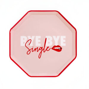 Πιάτα bachelorette "Bye Bye Single" (6 τεμ)