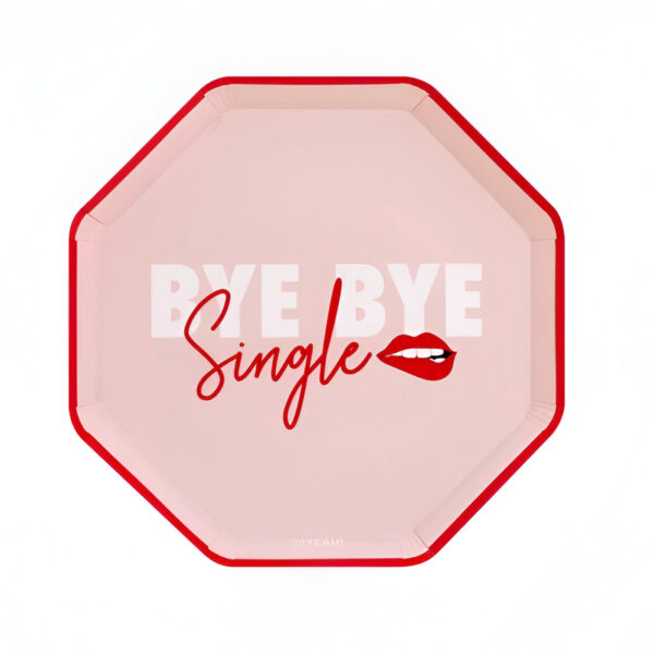 Πιάτα bachelorette "Bye Bye Single" (6 τεμ)