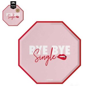 Πιάτα για bachelorette "Bye Bye Single" (6 τεμ)