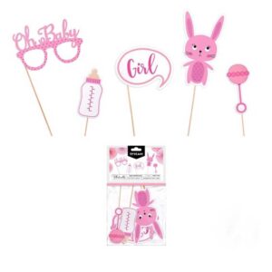 PhotoBooth Props Baby Girl (5 τεμ)