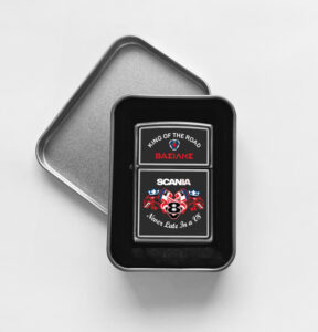 Αναπτήρας Μεταλλικός Τύπου Zippo - Scania Never Late In A V8 - Image 2
