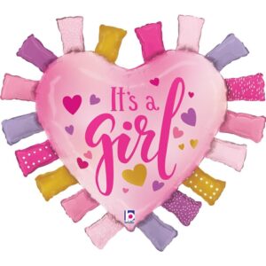 34" Μπαλόνι Καρδιά Taggie "It's a girl"