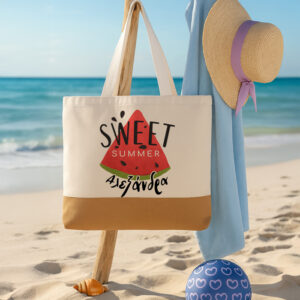 Λινή Τσάντα Αγορών - Sweet Summer