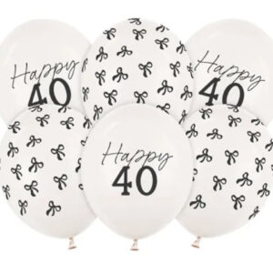Σετ Μπαλόνια Happy 40 (6 τεμ)