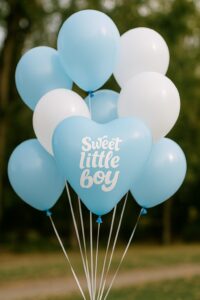 17" Μπαλόνι Καρδιά Sweet Little Boy (25 τεμ) - Image 2