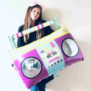 27'' Μπαλόνι Retro Κασετόφωνο Boombox - Image 3