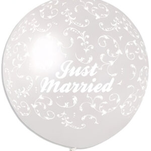 40" Mπαλόνι τυπωμένο Just Married κέντημα