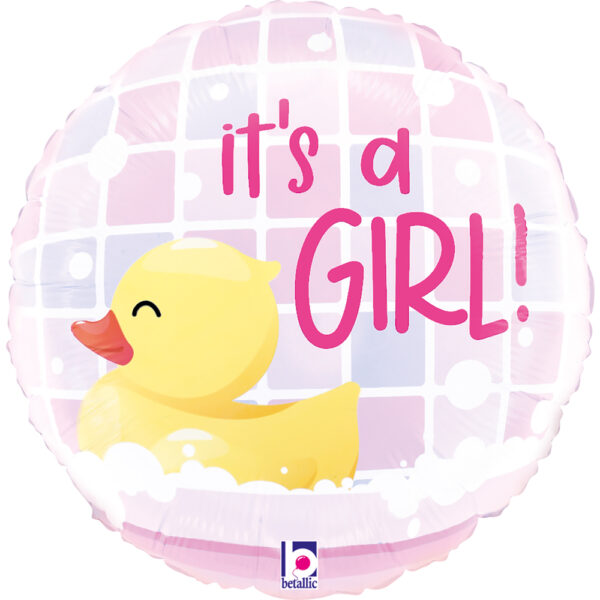 9'' Μπαλόνι Γέννησης Παπάκι It's A Girl
