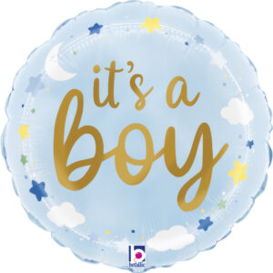 9'' Μπαλόνι It's A Boy με αστεράκια