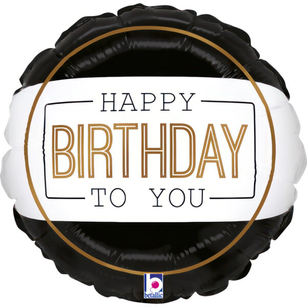 9'' Μπαλόνι στρογγυλό Happy Birthday
