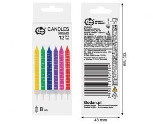 Κεράκια Γενεθλίων Crayons (12 τεμ) - Image 3