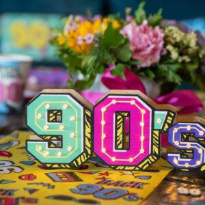 Ξύλινο Διακοσμητικό Φωτιστικό 90's