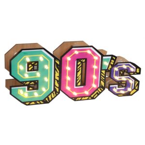 Ξύλινο Διακοσμητικό Φωτιστικό 90's