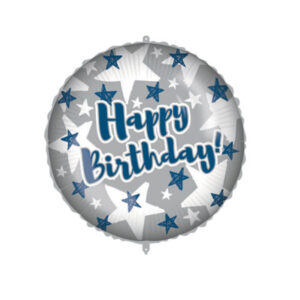 18'' Μπαλόνι Happy Birthday με Αστέρια