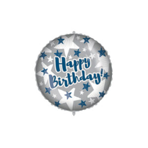 18'' Μπαλόνι Happy Birthday με Αστέρια