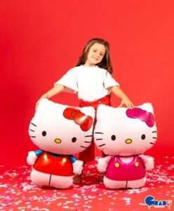 25″ Μπαλόνι Hello Kitty φούξια Φόρεμα - Image 2