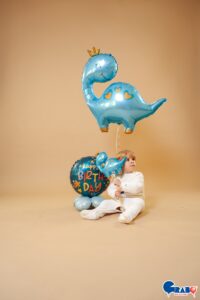 28'' Μπαλόνι Blue Dino - Image 2