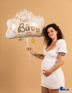 28'' Μπαλόνι Συννεφάκι Hello Baby - Image 2