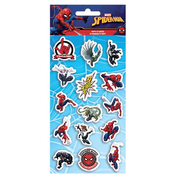 Αυτοκόλλητα 3D Spiderman (15 τεμ)