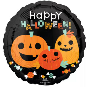 18'' Μπαλόνι ''Happy Halloween'' Κολοκύθες