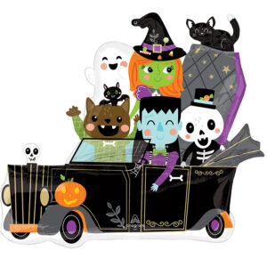 40" Halloween Μπαλόνι Αυτοκίνητο με τέρατα