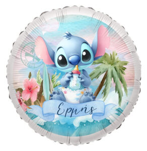 18" Μπαλόνι Foil Tυπωμένο Baby Stitch Στρογγυλό - Image 4