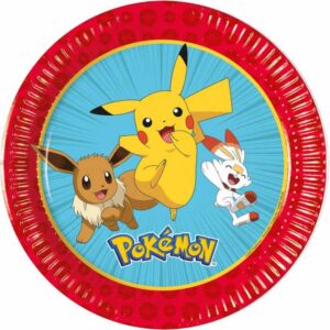 Χάρτινα πιάτα γλυκού -  Pokemon (8 τεμ)