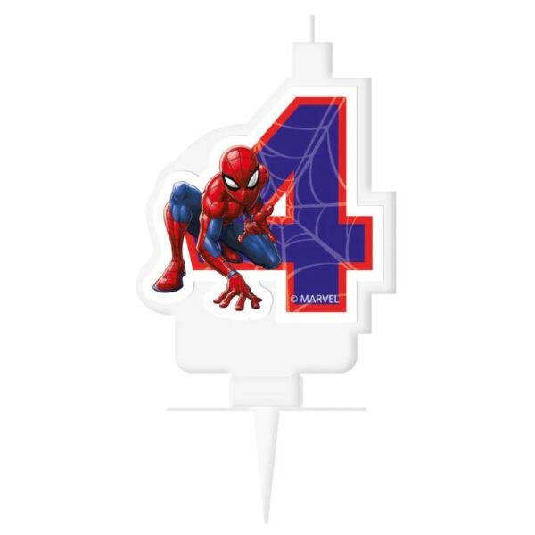 Κεράκι Spiderman Αριθμός 4