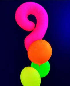 Neon Μπαλόνια Αριθμοί Φούξια 86 cm - 34" - Image 2