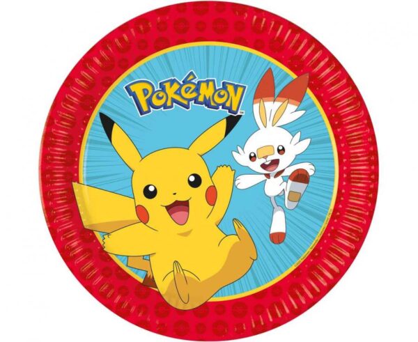 Χάρτινα Πιάτα φαγητού - Pokemon (8 τεμ)