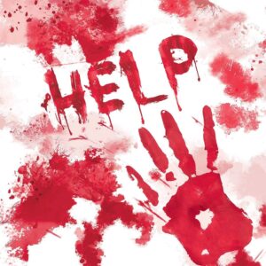 Χαρτοπετσέτες πάρτυ Ματωμένο Χέρι (20 τεμ)