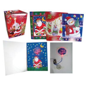 Χριστουγεννιάτικη Κάρτα με Φως και Ήχο