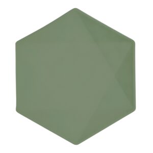 Λαδί Εξάγωνα Πιάτα - Vert Decor (6 τεμ)