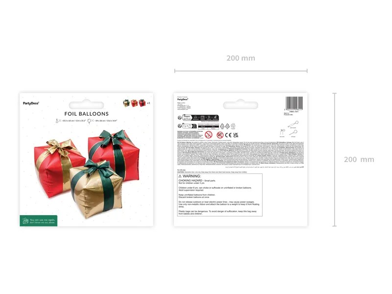 Μπαλόνια Χριστουγεννιάτικα Δώρα (3 τεμ) - Image 4