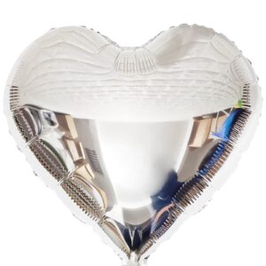 18" Μπαλόνι Ασημί Καρδιά