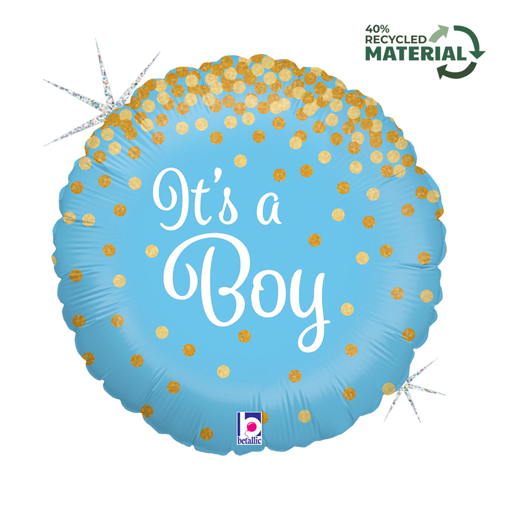 18" Μπαλόνι Γέννησης Γαλάζιο - It's a Boy (ΝΟ PKG)