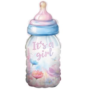30'' Μπαλόνι Μπιμπερό φλοράλ - It's A Girl
