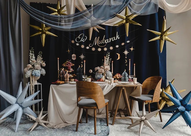 3D Μπαλόνι Αστέρι Χρυσό 70cm - Image 2