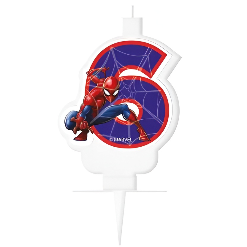 Κεράκι Spiderman Αριθμός 6
