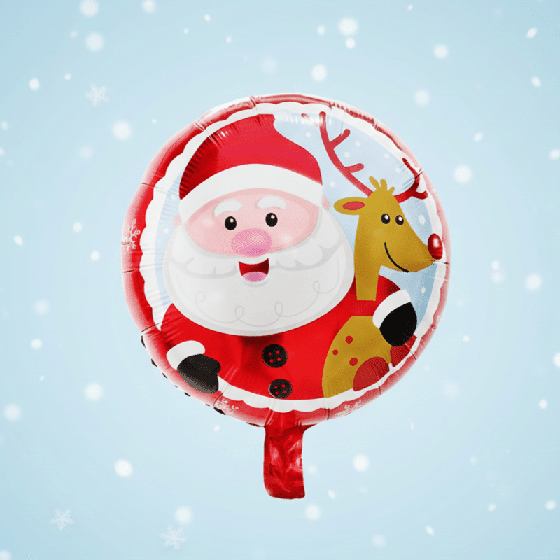 Μπαλόνι Άγιος Βασίλης & Ρούντολφ 18"